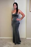 I stayed true to size because I don't have a large chest or middle, but if you do, you will want to size up as it is tight and not stretchy around the waist. Love the fit of this dress! - Heather K.