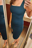 I bought this to wear to a wedding. I think this dress does a good job keeping everything together (I'm one month postpartum so I still have a mom's tummy) This dress made me feel confident. - Carlie B.