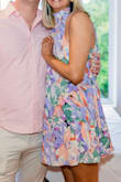 Loved this dress.  I wore it to my brother's wedding rehearsal dinner.  I was a little nervous because I am 6'1 so figured it would be too short.  I was able to bend down without my bottom showing, but I did have to be mindful. - MARY S.