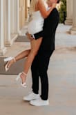 I ordered these thinking I was just going to wear them for engagement pictures, but I have decided they are going to the shoes I wear for my wedding! So comfortable and cute! - Raegan B.