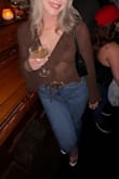 Usually a small, but glad I grabbed a medium because of the arms! Super cute though, and chest is not see through! - Lindsay M.