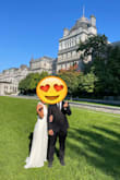 I order this dress for my courthouse wedding. First of all it arrived super earlier than expected which leaves me a lot of days to modified the dress. The material is super soft and good quality which made comfortable to wear and looks really elegant. 
Absolutely in love!! - Yanjie Z.
