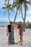 It was perfect for a warm night out in Key West! Fit like a glove. I got the shoes the girl was wearing with it in the picture and they looked great. Pants are a little long, I'd recommend a heel or wedge! - Kristy S.