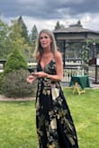 This dress is so elegant and perfect for almost any nice dress up occasion.  I wore this to my son's outdoor mountain wedding.  I did have my MIL put a small stitch in the top in the chest area to be a little less revealing, but it really fit perfect.  The only small complaint I might have is the small straps dug into my shoulders a little bit.  Overall, I will wear this as many times as I can to special events.  I love it! - Krista O.