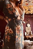Love This Dress. Great color and feels light. The one thing I would say is, the slit comes up pretty high - Michaela E.