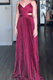 This dress was beautiful but I felt like it didn't flatter me. The color was gorgeous and it ran a bit large on the top. - Elizabeth R.