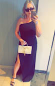 This dress is stunning! I paired this dress with some drop earrings also from Lulus. The back kind of pops out at the butt where the zipper starts, but I think I just need to work on my booty gains =. - Shannon W.