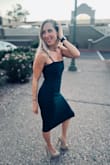 The dress is beautiful! It looks amazing on, feels fabulous, and is versatile between a work function or a night out :) - Elle F.