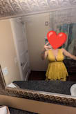 I'm a 36DD and loved this dress! If you wear a sticky bra and put some fashion tape on, it will hold! Plenty of fabric on either side of the top to help with surface area. I did not find this too revealing for a traditional wedding. Look up Good Lines tape and they'll have you set with this dress! I even did the worm in it at the dance party! Loved the color for a late summer/early fall wedding! - Anna W.