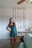 I love the dress is smaller and very tight than I expected but I did order the smallest size because I am pretty small but it is not a huge deal it still will work great!! - Maggie Y.