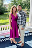 I wore this dress for my husbands grandmas 90th birthday party. It was a nice dress for the event. I had the straps altered to get rid of the ties. Fit well overall and comfortable. True to size. - Lauren J.