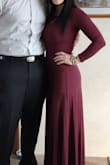 I had my eye on this dress for a year and just never pulled the trigger. My cousin was getting married and I decided that this was the dress for the occasion. I tried it on once I received it and it was perfect! The material made the dress extremely comfortable and stretched perfectly over my body. The dress, with heals on, almost hit the ground with my 5'4" height. - Katie U.