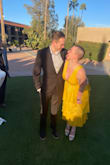 I wore this to my Uncle's wedding in Arizona and it was gorgeous! My only issue was it being just loose enough in the straps to be aware of making sure my breasts were not falling out. When I wear it to another wedding/event I will definitely get it tailored slightly just for a more comfortable fit for me and my peace of mind. - Devin C.