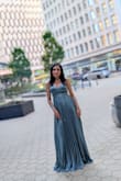 I love this dress. It fit nicely. It is a vibrant color. Also the quality of the dress is great, made well. - Sharmila K.