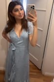 Loved it but seems like. If the from of the dress unties it will unwrap and expose you. Overall it was super cute just the way it wraps isn't something I like. - Marisela