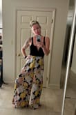 I absolutely love these pants. They are very flattering and cover my muffin top and accentuate the slimmest part of my midsection. They were very flowy and fun on vacation. - Ashley S.