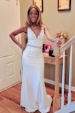 I wore this dress for my wedding and it was absolutely stunning! It was a perfect fit for me. I got so many compliments! - Iris N.