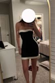 This dress fit me perfectly! I always struggle to find dresses that fit me length-wise and fit my curves right. This dress was perfect! It's super stretchy, snatching, and the material is very nice and thick. I will say if u are taller it might be too short on you. But for short girls, it fits perfectly! definitely recommend this dress! - Alysa P.