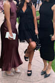 I love this dress. It was so fun to wear. I definitely would've sized down (I had to tie the straps up into bows and cut the ties off and retie them so it wasn't so low cut and long) but other than that it was super cute. It was decently comfortable for it being tulle as well! - Avery C.