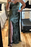 Bought this for my son's upcoming wedding in October. It is gorgeous. I sized up to a Large because I didn't want it to be skin tight. It is perfect. Very flattering and actually stays in place. Can't wait to wear it. - Kay K.