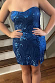 Purchased for daughter's senior homecoming. We've bought every homecoming dress from Lulus and she loved them all. She was set on blue and this one is perfect. - Deanna C.