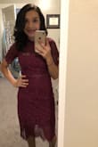 Bought this dress for an anniversary date and it was perfect! The lace is beautiful and the dress fits perfectly to your body. I got many compliments and the color is true to the picture. - Jessica N.