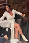 I wore this for my rehearsal dinner, and have since re-worn on my honeymoon and date nights. Planning to wear it for a work holiday party. L fit me like a glove, it does shed sequins but you can't tell on the dress itself. - Allison E.