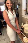 I wore this dress to my bridal shower, and at first thought, it seemed tight! It IS a bodycon dress so do remember that when ordering that it should hug you. This hugged me in all the right places, so it was flattering and acceptable around my grandmother! I can't wait to find an excuse to wear it again. - Kayleigh B.