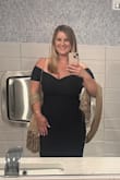 Beautiful, the fabric is a stretchy knit so I used a lot of shapewear underneath. - Kathleen H.