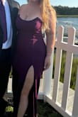 Sensational Beauty Plum Purple Strapless Maxi Dress