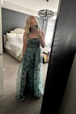 Loved this dress and got so many compliments! I will say if I would have had time, I would have had it hemmed. Navy shoes and bag were the perfect touch! - Katie S.