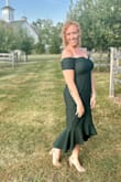 I absolutely loved this dress. I got so many compliments and felt like a million bucks. I originally ordered a large(which is my typical size) and I was too baggy. The medium was perfect! - Kaitlyn S.