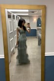 I got the sage green one in XS to attend as a wedding guest and it was perfect, true to size, and got so many compliments all through the night. By far my favorite dress ever! - Evelyn C.