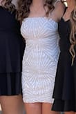 I order 3 different dresses that way I could see which one I liked the best and I ended up going with this one. It is very cute and not too short. - Lorelei G.