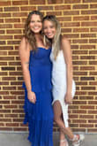 I wore this for a rehearsal dinner for my best friends wedding and it fit great. There is a little bunching between the top of the dress and the waist but it was not noticeable to others. - MaKayla