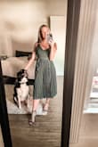 Cute and flattering! I love how flowy the dress is and was perfect to wear to the theater to see Mamma Mia! - Lyssa C.