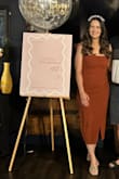 Beautiful color for my Fall birthday party. I love the halter top on this dress. Fit true to size. Loved the ruching on the waist area. - Courtney J.