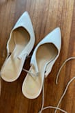 I ordered them months before my wedding so apparently can't return or exchange? However, I wore them for 20 MINUTES. We didn't even make it to the venue and the straps broke. Too bad bc they are beautiful shoes. - Breanna B.