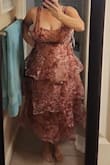 The dress was cute and fit every where but the chest. I needed a couple of inches more. - Dusty G.
