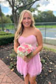 This dress was so comfortable and so well made. It's the prettiest shade of pink. I got so many compliments on my dress all night. - Susanne H.