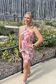 I'm usually a medium in Lulus dresses but I was low on time and really wanted this dress so I ordered a large just so I can wear it and it still felt and looked great! I just put a little extra boob/sticky tape and it stuck very well!! Easy to dance in, very comfortable and one of my all time favorite dresses I absolutely love wearing! - Sarah S.