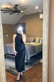 Gorgeous dress, is comfortable and true to size! Unfortunately, the fabric is not very flattering on me, it lays just a bit funny on my stomach and hips. Ordering something different:) - Jessica M.