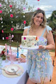 LOVED this dress for my garden birthday party! I got so many compliments on it. When I pulled it out of the package I thought it was going to be WAY too short on me but it was a respectable length! - Gabbi H.