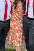 Wore this to a wedding & it was perfect! I loved that I could adjust the straps by tying them & the fabric was stretchy and comfortable. - Gabbi H.