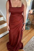 I love this dress, and I was worried about fit because I just had a baby and I am much bustier than before. I think it fit perfectly but it is a hair long and I will need to get it shortened. - Kayla M.