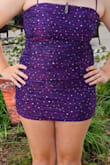 Wore for dance. Had some stretch to it. Beautiful color and material. - Marisa K.