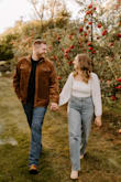 I bought this body suit for my fall engagement session and it was perfect! I love the loose sleeves and the open back with the cute tie. - Alyssa S.