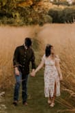 I bought this dress for my fall engagement session and am OBSESSED with it. The neckline is so flattering and I love the fun pattern. It is a little longer than midi length on me because I'm short but still super cute! Highly recommend. - Alyssa S.