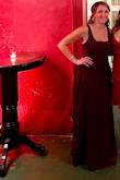 This dress was perfect for a hot New Orleans wedding. It was lightweight and breathable. The slit up the one leg was great (although a little high if you need to bend down) I loved the cut of the top of the dress. Easy to iron. I didn't need any hemming, I wore 3 inch heels with it. Medium fit me perfectly. I have wider hips, 5'3 140lbs - Maria M.