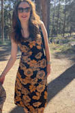 This dress got lots of compliments at a family wedding. I also wore it for my anniversary dinner. The material flows well and the adjustable straps make the top piece versatile with the cowl neck. Easy to accessorize. Love it! - Hillary M.